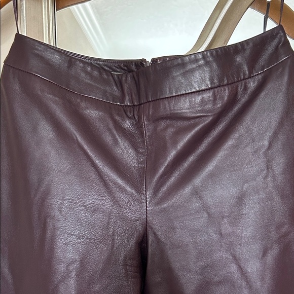 *Tommy Bahama Rich maroon Leather Pants - Picture 3 of 9